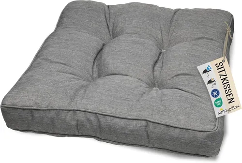sunnypillow Gartenkissen Sitzkissen für Gartenmöbel Rattanmöbel UV