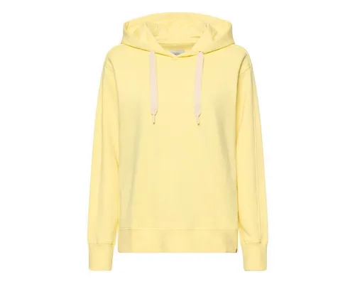 camel active Damen Hoodie aus reiner Baumwolle – Limonengelb - Hochwertiger Hoodie aus reiner Baumwolle für ein angenehmes Tragegefühl. Rippbündchen sorgen für optimalen Sitz. Ideal für den Alltag und Freizeitaktivitäten.