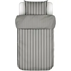 Marc O'Polo Bettwäsche Classic Stripe, Grau 135x200 cm - Bettwäsche aus GOTS-zertifizierter Baumwolle, atmungsaktiv und feuchtigkeitsregulierend, ideal für erholsame Nächte und pflegeleicht bis 60°C.