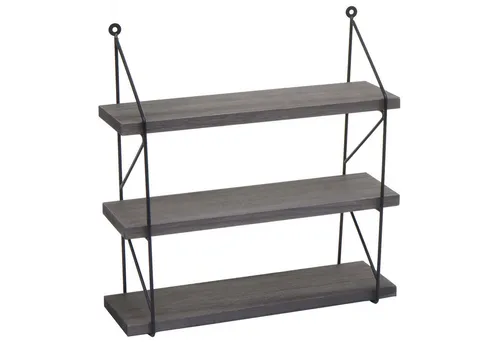 PROREGAL® Wandregal Wandregal mit 3 Regalböden, 40 oder 60 cm breit, Farbe, Industrial, drei Ablageflächen, einfache Wandmontage und einfach schick