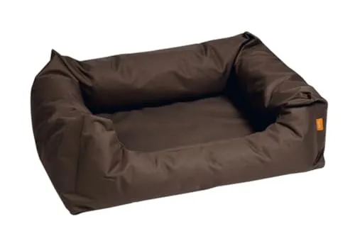 Karlie 512631 Hundebett Dream Shadow - Taupe, L: 80 cm, B: 67 cm, H: 22 cm - Hundebett aus wasserabweisendem Polyurethan mit abnehmbarem Bezug, ideal für empfindliche Hunde, kratzsicher und waschbar bei 30 Grad für einfache Pflege.