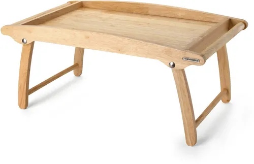 Continenta Bett-Tablett aus Holzwerkstoff - Praktisches 1-teiliges Tablett für das Bett, aus robustem Holzwerkstoff, ideal für Frühstück im Bett oder als Ablage. Maße: 35x61 cm, Höhe 7 cm.