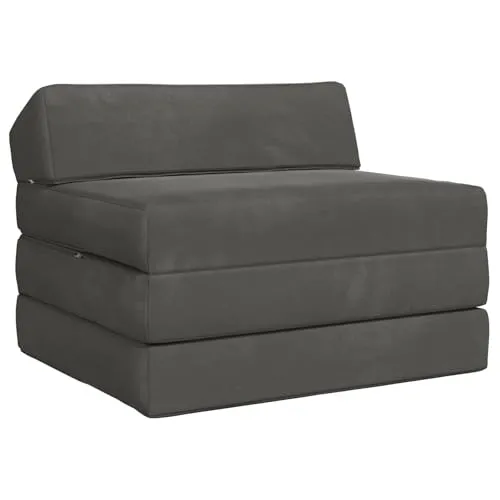 vidaXL Klappsofa Bett Dunkelgrau 200 x 70 cm