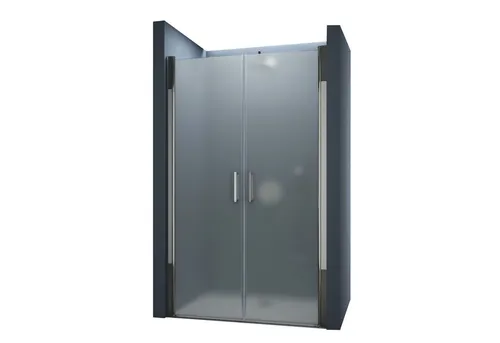 doporro Dusch-Drehtür 80x195 cm - Elegante Duschtür aus Edelstahl mit vollsatinierten Oberflächen für eine stilvolle Badgestaltung, ideal für Nischeninstallationen.
