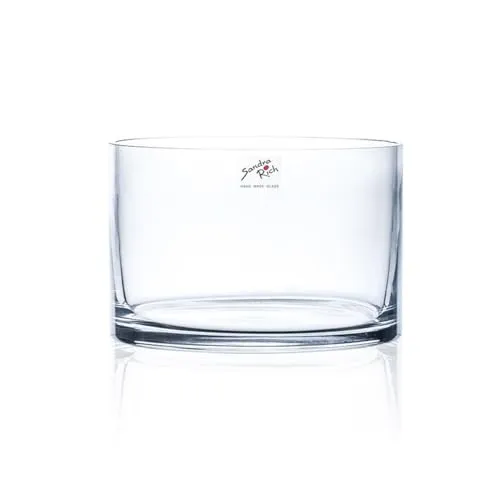 Glasvase CYLI Glas Vase Tischvase Blumenvase Zylinder 10 cm