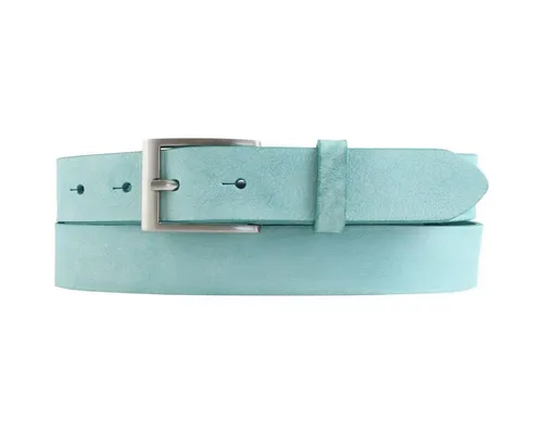 BELTINGER Kinder-Gürtel aus weichem Vollrindleder im Vintage-Look 3 cm | Türkis 75 cm - Hochwertiger 30mm Ledergürtel für Jungen im Vintage-Style. Aus weichem Vollrindleder, ideal für Jeans und Freizeit. Mit geschliffenen Kanten und individueller Größenanpassung für optimalen Tragekomfort.