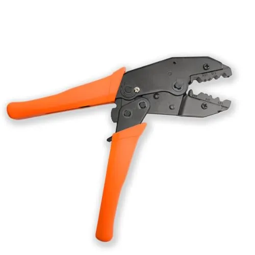 Premium X Crimpzange Kabelschuhe - Professionelle Presszange für Aderendhülsen, Kabelschuhzange, Quetschzange, Crimper für Elektro- und KFZ-Installationen