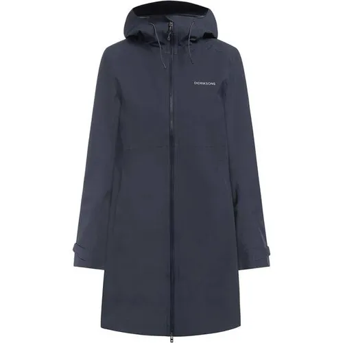 Didriksons Bea Wns Parka 6 - Wasser- und winddichter Damenparka in Dunkelblau - Funktionsjacke mit femininer Passform, 100% wasser- und winddicht, ideal für Stadt und Natur. Verstellbare Kapuze und reflektierende Details sorgen für Komfort und Sicherheit.