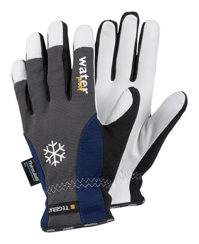 Tegera Winterhandschuh 295 - Größe 10, robust und wasserdicht - 1 Paar hochwertiger Lederhandschuhe für den Winter. Verstärkte Finger für exzellentes Fingerspitzengefühl und optimalen Grip. Ideal für kalte Bedingungen, mit weiten Stulpen für zusätzlichen Komfort.