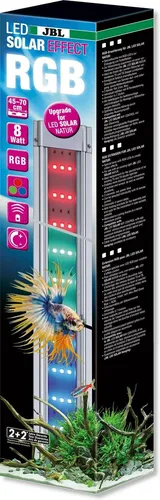 JBL LED-Spezialleuchte - Wassergeschützt nach IP67, dimmbar, ideal für Aquarien mit RGB-Farbeffekten und einfacher Steuerung per Fernbedienung