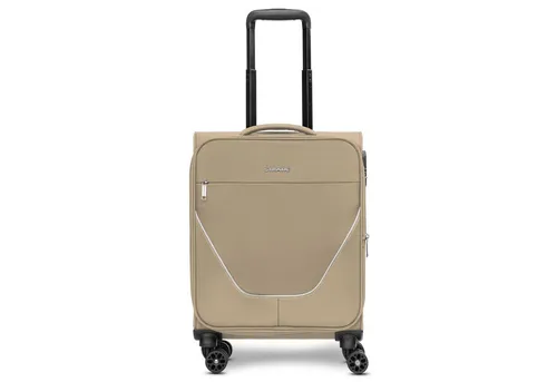 Stratic Handgepäck-Trolley taska, 4 Rollen - Handgepäck-Koffer mit 4 Rollen aus strapazierfähigem Polyester, erweiterbar um 3 cm und mit integriertem Zahlenschloss für maximale Sicherheit auf Reisen.