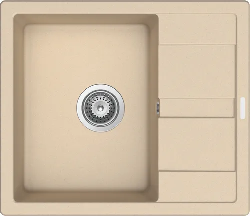 Victory Granitspüle S580.80 creme mit Excentergarnitur in beige von Victory