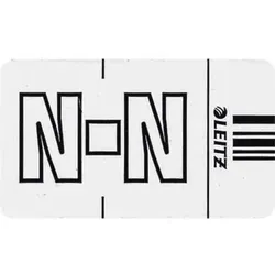 Orgacolor Buchstabensignal N - 250 Stück weiß - Kofferwaagen mit selbstklebenden Buchstabensignalen, lichtbeständig und langlebig, ideal für professionelle Anwendungen.