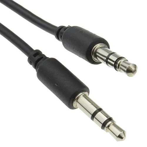 Schlanke Linie Profi 3,5 mm Klinkenstecker Zum Klinkenstecker Stereo Audio Kabel Anschlusskabel Vernickelt 0,5 m [0.5 Meter]