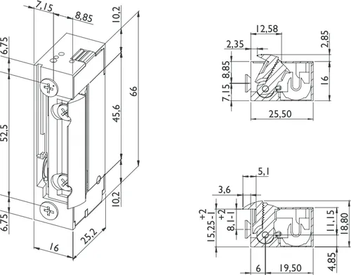 DORCAS elektrischer Türöffner D-99.2/N/FLEX