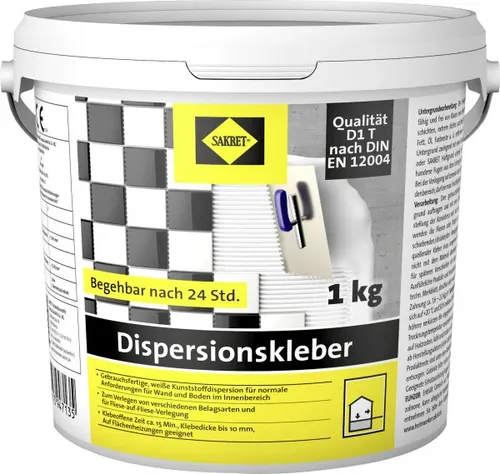 SAKRET Fliesenkleber Dispersionskleber 1 kg  Fliesenkleber