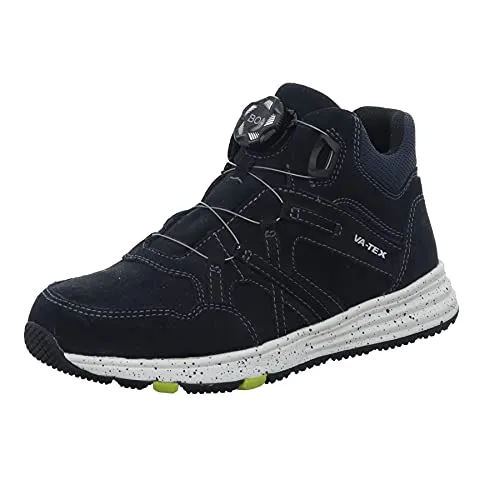 Vado Schnürstiefel Mike Uni 353432363439 Blau 35 EU - Wanderschuhe für Kinder mit VA-Tex Technologie: wasserdicht, winddicht und atmungsaktiv. Der praktische BOA-Drehverschluss sorgt für einfachen Einstieg und sicheren Halt.