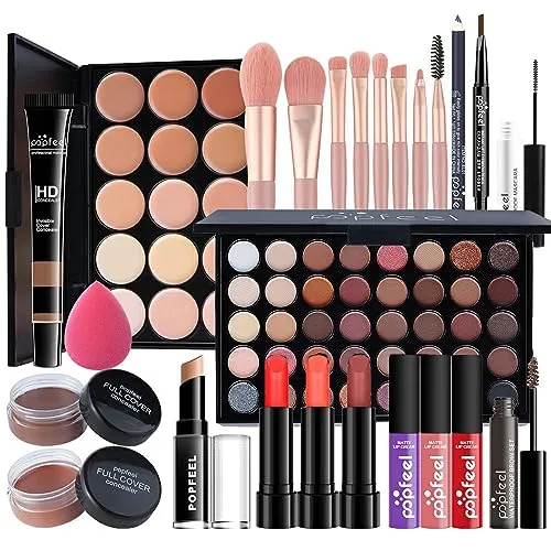 25St Schminkkasten Make-Up Set, Professionelles Kosmetische Schmink Set mit Lidschatten Lippengloss Rouge Concealer Usw, Multifunktions Kosmetik Produkte für Teenager-Mädchen Frauen#1