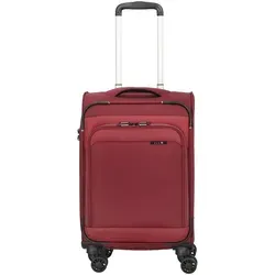 D&N Handgepäck-Trolley Travel Line – 4 Rollen, Polyester - Handgepäck-Koffer mit 4 Rollen, ideal für stressfreies Reisen. Aus robustem Polyester, mit TSA-Schloss, Wäschefach und praktischen Taschen für optimale Organisation.