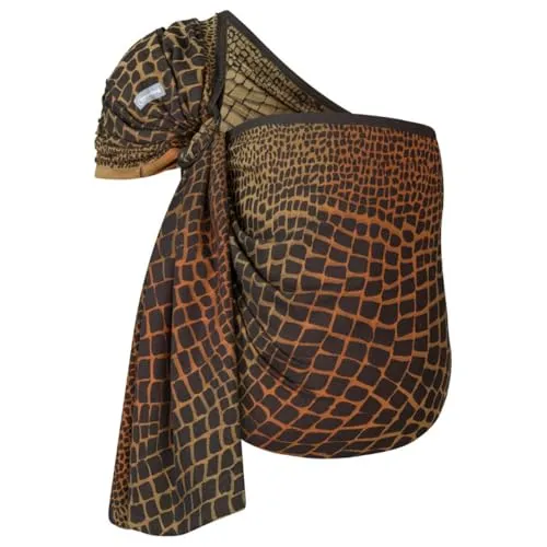 Hoppediz Tragetuch Ring-Sling kbA - 100% Bio-Baumwolle - Babytragen aus kontrolliert biologischem Anbau, leicht und praktisch für den Alltag, inklusive bebilderter Bindeanleitung für einfachen Gebrauch.