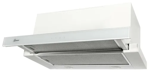 Gurari 117 Weiße Einbau Dunstabzugshaube Flachschirmhaube 60cm 1000m³/h+Umluft