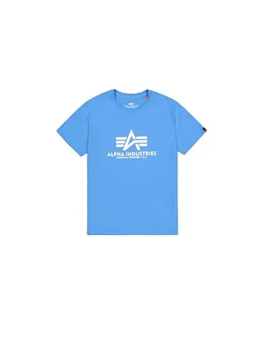 Alpha Industries Herren Basic T-Shirt, Mediteranian Blue, M
