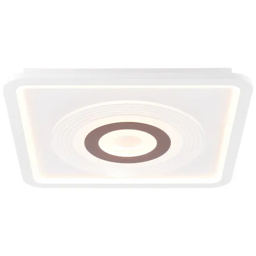 Brilliant LED Deckenleuchte Jarev 51cm quadratisch - Deckenleuchte mit 6600lm, dimmbar über Fernbedienung, Lichtfarbe von warmweiß bis tageslichtweiß einstellbar, ideal für Wohn- und Arbeitsräume, energiesparend durch langlebige LED-Technik.