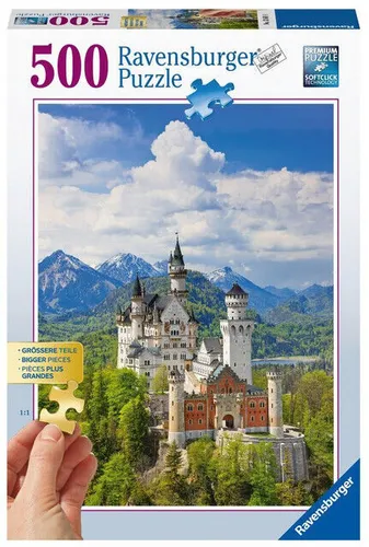 Puzzle 500 elementów. Bajeczny zamek Neuschwanstein