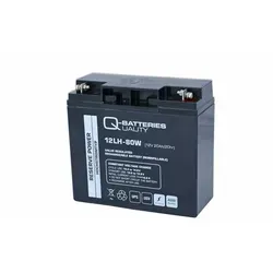 Q-Batteries 12LH-80W | Hochstrom 12V 20Ah AGM Akku - Sonstige Stromversorgung: Hochstrom-Akku für zuverlässige USV-Anwendungen, wartungsfrei und ideal für kritische Lasten bei Stromausfällen.
