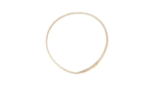 NaDeco Rattan-Ring, wählbar in den Größen 25-50 cm | Loop-Ring | Loop-Ring aus Rattan | Blumenring | Holzring | Ring für Traumfänger | Makramee-Ring | Dekoring zum Basteln | Naturdeko, Größe:Ø 40 cm