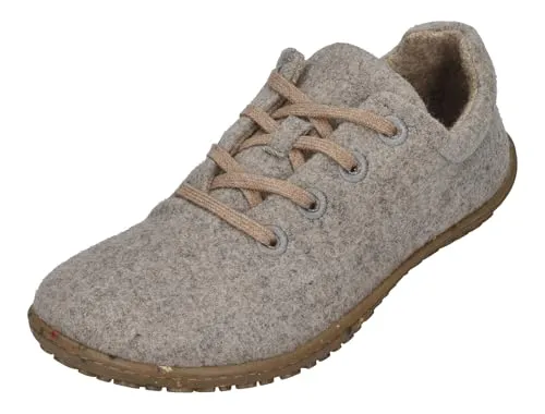 KOEL Damen Barfußschuhe Sneakers INES ECO Merino Light Grey, Größe:42 EU