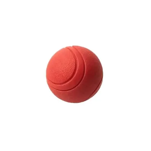 Happet Roter Gummiball für Hunde 5cm Naturkautschukball Größe S, Robust Zahnfreundlich Ideal zum Apportieren & Spielen, Hundespielzeug für Kleine Hunde & Welpen, Trainingsball aus Naturkautschuk