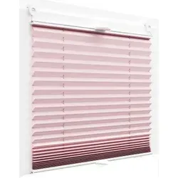 Plissee Faltrollo inkl. Klemmträger rosa 75x150 cm Jalousie