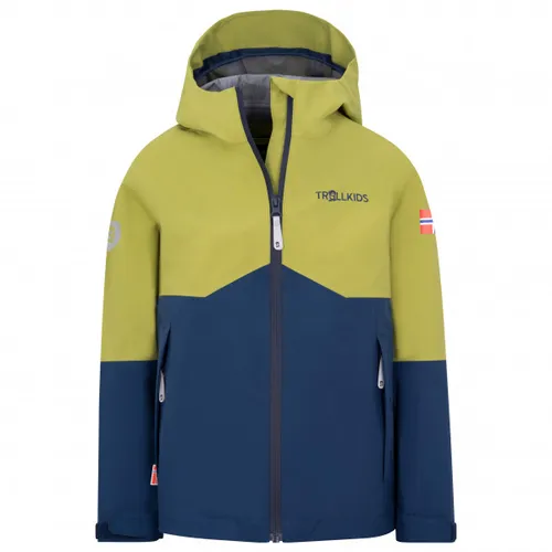 Trollkids Gjende Kinderjacke 104, Kiwi/Mystic Blue