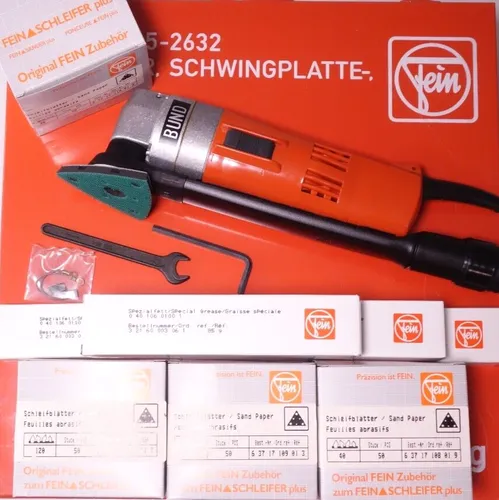 FEIN MSx 636-1 Dreieckschleifer Multimaster - Multifunktionswerkzeuge mit 150W Leistung, ideal für präzises Schleifen in Ecken und Kanten. Made in Germany für höchste Qualität.