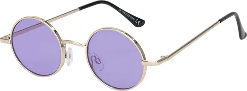 Damen Sonnenbrille Rund Form Designer 80er Modern Urlaub Sommer Strand 30506 Lila