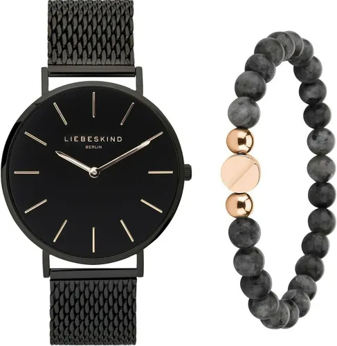 Liebeskind Berlin LS-0067-MQB Set Damen Armbanduhr und Armband - Armbanduhren für Damen, stilvolles Set mit eleganter Uhr und passendem Armband, wasserdicht bis 50 m und mit hochwertigem Edelstahl gefertigt.