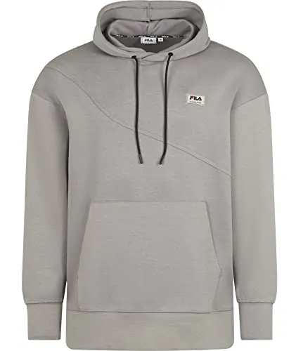 FILA Herren THIERS Oversized Hoody Kapuzenpullover, Gull, L von FILA