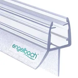 Engelbach® Duschdichtung für 5-8mm Glastüren, 1x100cm - Duschabtrennung mit extra dicken Silikonlippen für einen trockenen Badezimmerboden. Einfach zu montieren, passend für verschiedene Glastüren und schimmel- sowie UV-beständig.