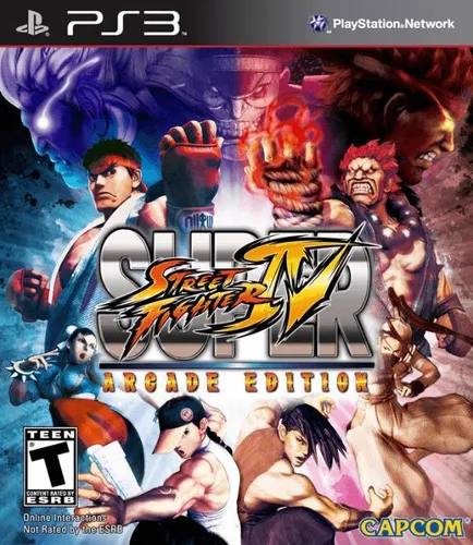 Super Street Fighter IV - Arcade Edition für Playstation 3 - Klassisches Kampfspiel von Capcom, neu und unbenutzt, ideal für Fans von Beat 'em Ups und spannende Multiplayer-Duelle.