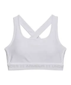 Under Armour Crossback Mid Sports BH für Damen in grau von Under Armour