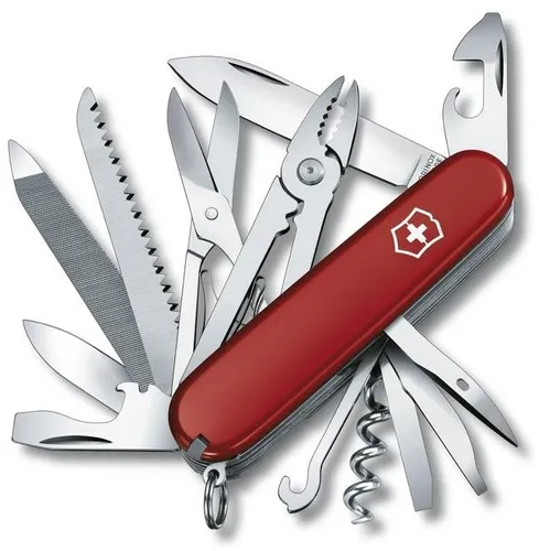 Victorinox Taschenmesser Handyman 1.3773 - Multifunktionales Werkzeug - Küchenwerkzeug mit 24 Funktionen, ideal für Heimwerker; inklusive Zange, Holzmeißel und verschiedene Klingen für höchste Flexibilität.