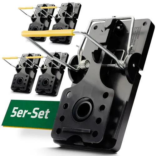 Produktbild Rattenfalle 5er Set Gardigo® Schlagfalle Rattenabwehr Nagerschutz Mausefalle