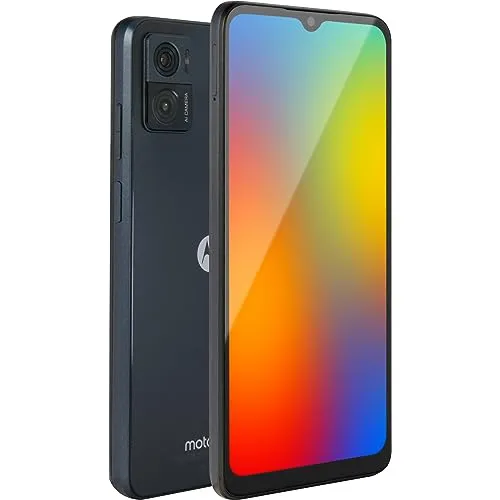 Motorola Moto E22 64GB/4GB RAM Dual-SIM Astro-Black - Simlockfreies Handy mit 64GB Speicher, ideal für Multitasking und Unterhaltung unterwegs.
