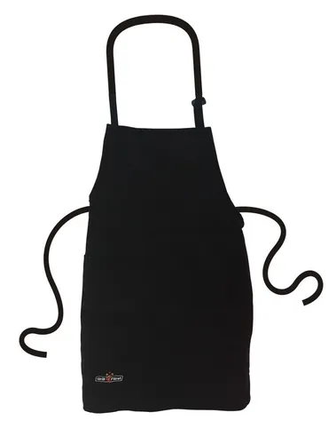 schwarz Baumwoll-Grillschürze Koch Schürze Marke Grillfürst® Tasche Top Qualität