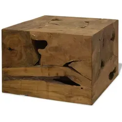 furnicato Couchtisch aus Naturholz Braun 50 x 50 x 35 cm