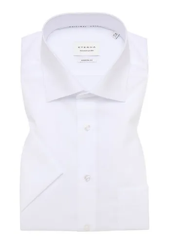 ETERNA MODERN FIT Kurzarmhemd für Herren - Bügelfreies Herrenhemd aus 100% Baumwolle in Popeline-Qualität. Perfekt für Büro und Freizeit, leicht und atmungsaktiv für einen coolen Tragekomfort.