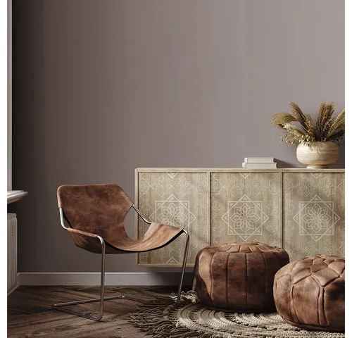 Erismann Vliestapete Uni Textiloptik Struktur Braun Grau Metallic 10437-37