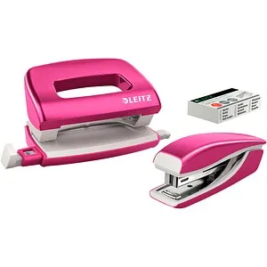 LEITZ Locher und Heftgeräte Set NeXXt WOW pink-metallic von Leitz