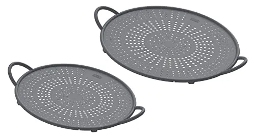 KUHN RIKON Spritzschutz Silikon Set grau 2 Stk